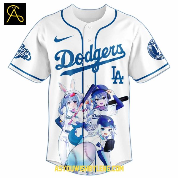 Los Angeles Dodgers Usada Pekora Hololive Night 2025 Baseball Jersey
