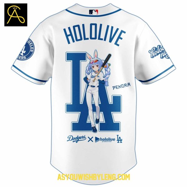 Los Angeles Dodgers Usada Pekora Hololive Night 2025 Baseball Jersey