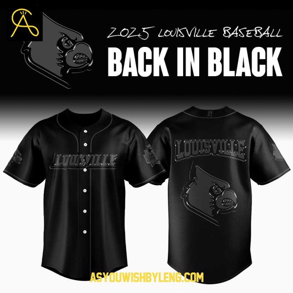 Louisville Cardinals In Black Spirit 2025 Go Card Baseball Jersey