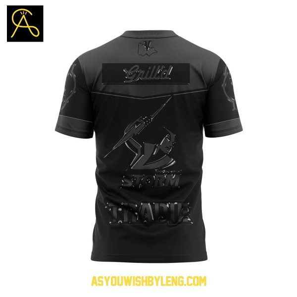 Melbourne Storm 2025 Season Back In Black Hoodie T-Shirt