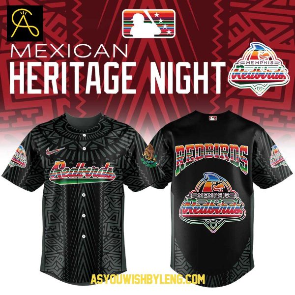 Memphis Redbirds Mexican Heritage Night Proud Latina Spirit 2025 Baseball Jersey