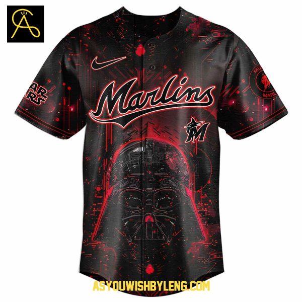 Miami Marlins Star Wars Welcome To Dark Side 2025 Baseball Jersey