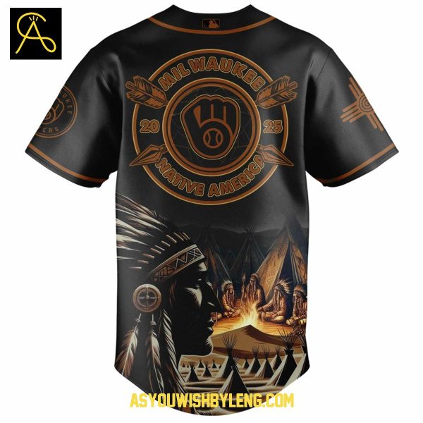 Milwaukee Brewers MLB Honor Native American Heritage 2025 Baseball Jersey