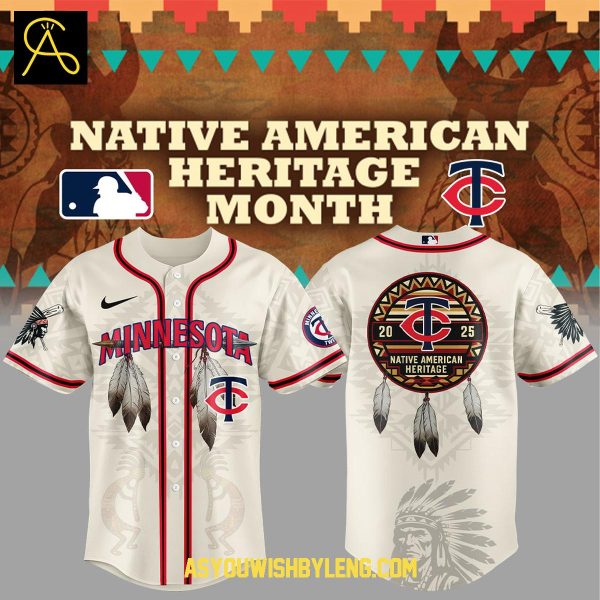 Minnesota Twins Native American Heritage Month 2025 Celebrate Baseball Jersey
