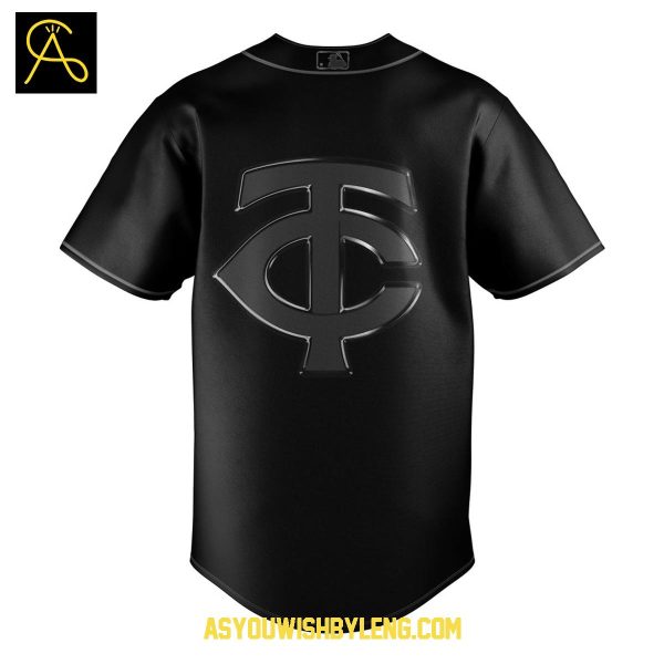 Minnesota Twins Team Back In Black 2025 Personalized Baseball Jersey