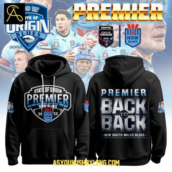 New South Wales Blues 2025 Primers Back To Back Hoodie T-Shirt