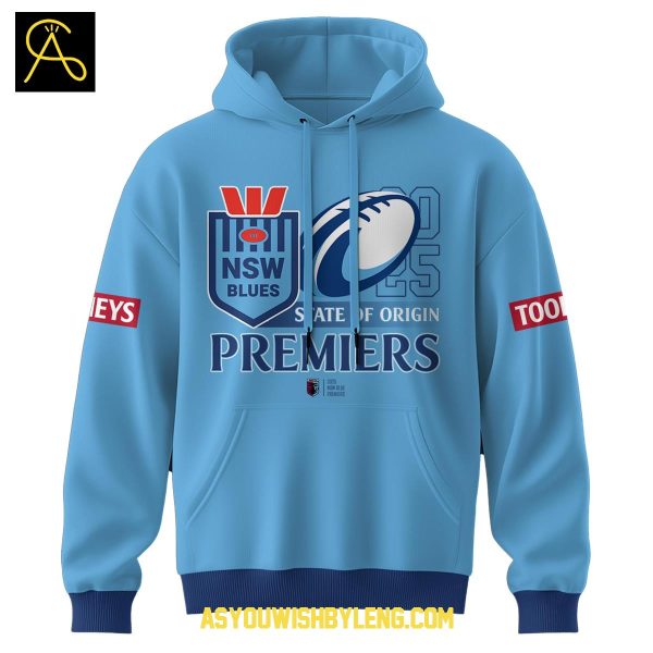 New South Wales Blues State Of Origin 2025 Primers Back To Back Hoodie T-Shirt