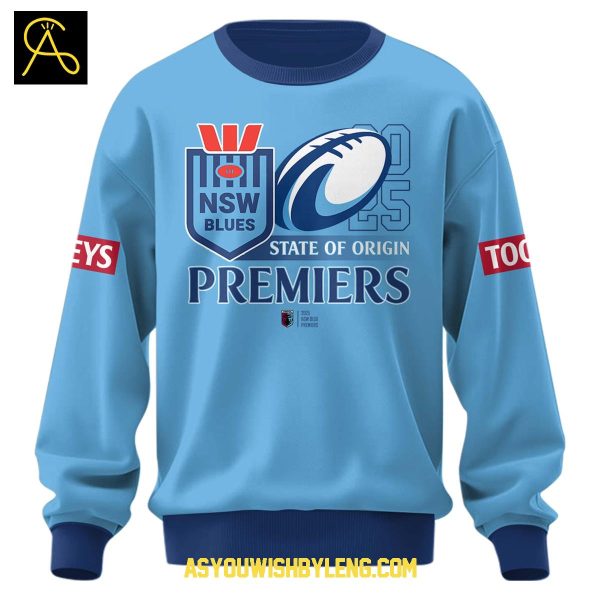 New South Wales Blues State Of Origin 2025 Primers Back To Back Hoodie T-Shirt
