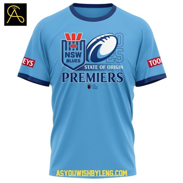 New South Wales Blues State Of Origin 2025 Primers Back To Back Hoodie T-Shirt