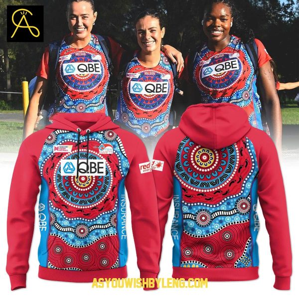 New South Wales Swifts 2025 First Nations Warm Up Hoodie T-Shirt