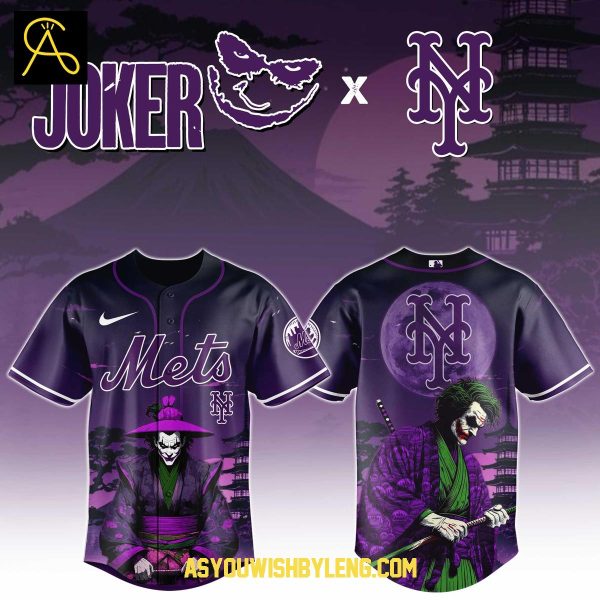 New York Mets DC Joker Samurai 2025 Baseball Jersey