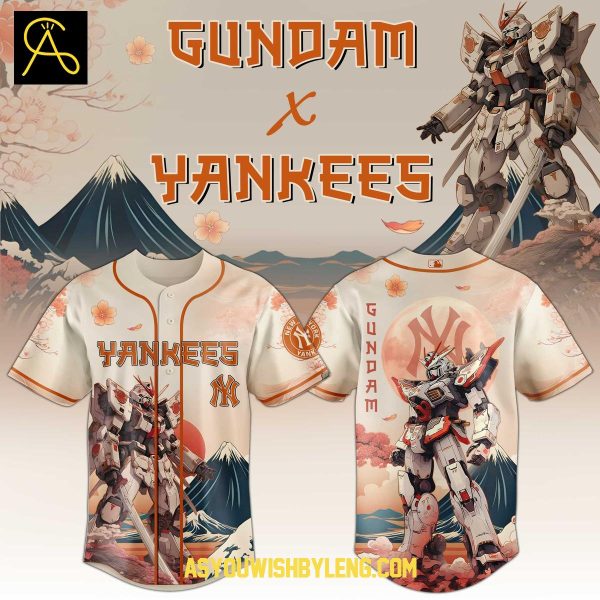 New York Yankees 2025 Japan Gundam The Memories Baseball Jersey
