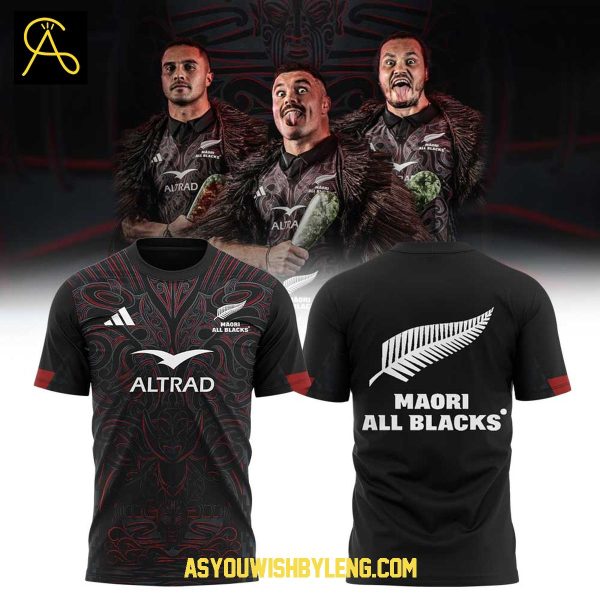 New Zealand Rugby Maori All Blacks 2025 Hoodie T-Shirt