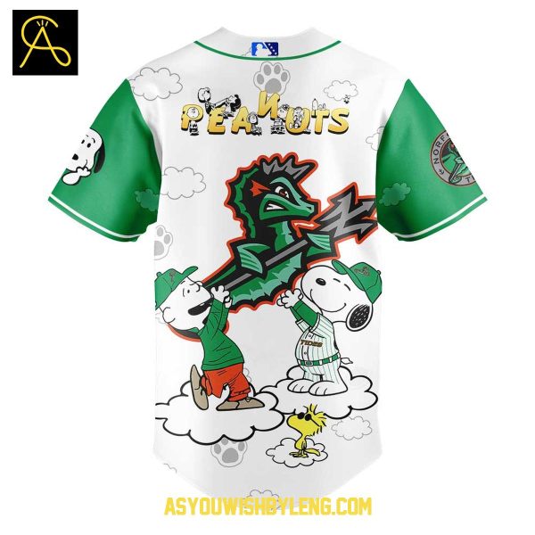 Norfolk Tides Peanuts Snoopy 2025 Anniversary Baseball Jersey