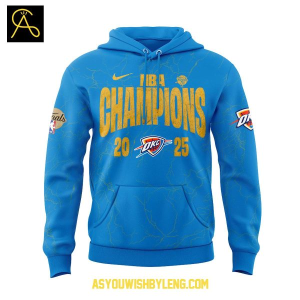 Oklahoma City Thunder 2025 NBA Champions First Time Glory Hoodie T-Shirt