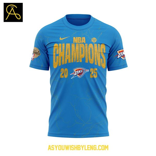 Oklahoma City Thunder 2025 NBA Champions First Time Glory Hoodie T-Shirt
