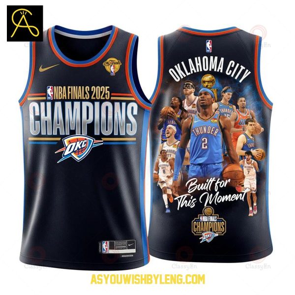 Oklahoma City Thunder Champions 2025 NBA Finals Basketball Jersey