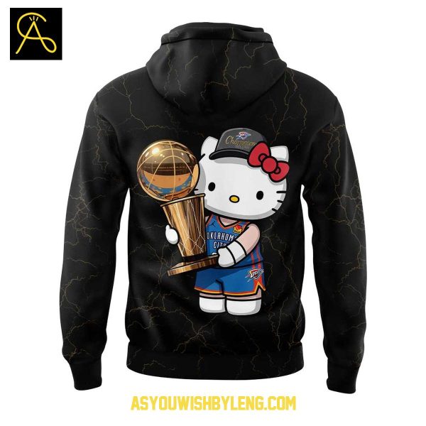 Oklahoma City Thunder Hello Kitty 2025 NBA Champions Hoodie T-Shirt