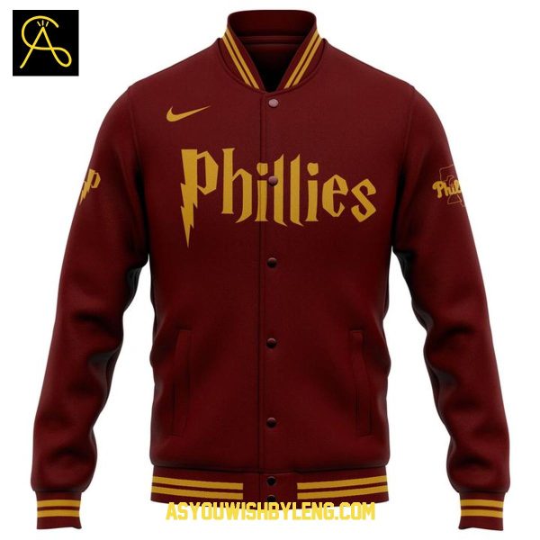 Philadelphia Phillies Harry Potter Gryffindor 2025 Baseball Jacket