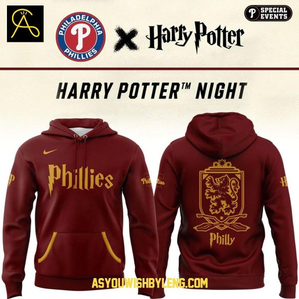 Philadelphia Phillies Harry Potter Gryffindor 2025 Hoodie T-Shirt