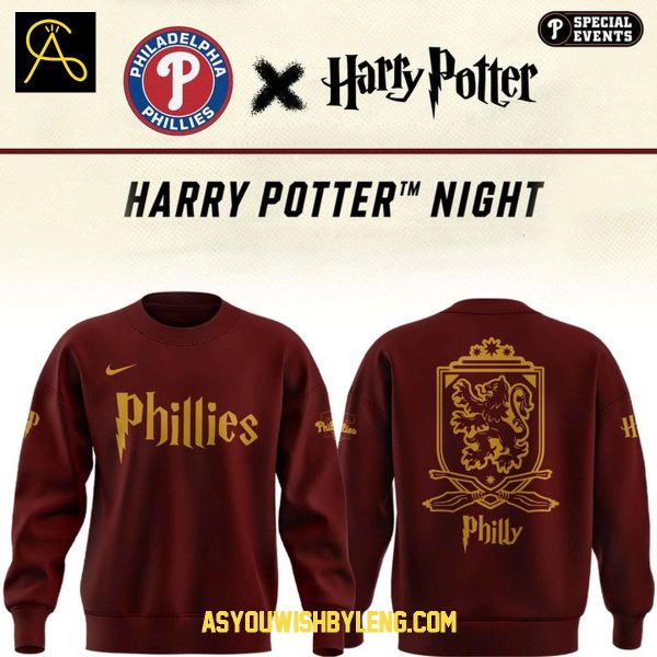 Philadelphia Phillies Harry Potter Gryffindor 2025 Hoodie T-Shirt