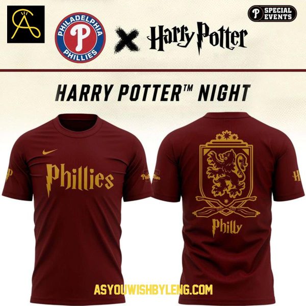 Philadelphia Phillies Harry Potter Gryffindor 2025 Hoodie T-Shirt