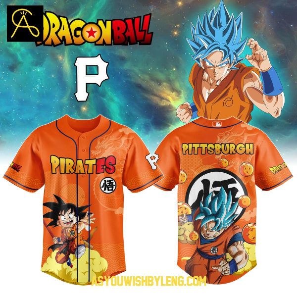 Pittsburgh Pirates Dragon Ball Son Goku 2025 Collaboration Baseball Jersey