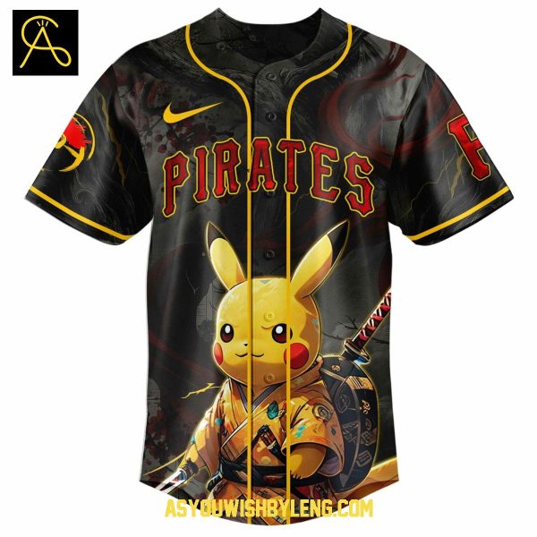 Pittsburgh Pirates Pokemon Pikachu Japanese Art 2025 Baseball Jersey