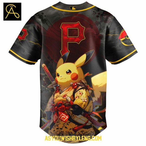 Pittsburgh Pirates Pokemon Pikachu Japanese Art 2025 Baseball Jersey
