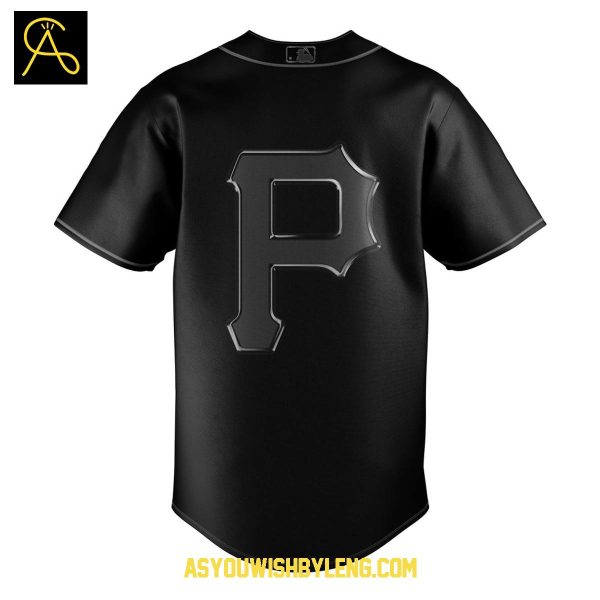 Pittsburgh Pirates Team Back In Black 2025 Personalized Baseball Jersey