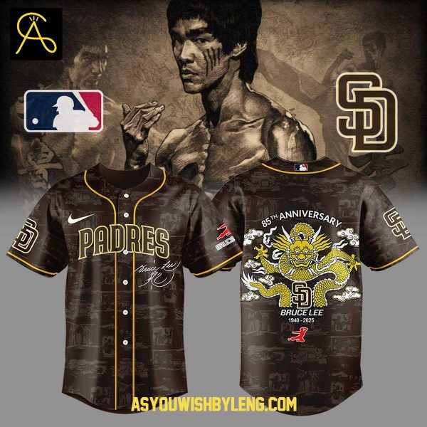 San Diego Padres Bruce Lee 85th Anniversary 1940-2025 Baseball Jersey