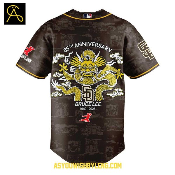 San Diego Padres Bruce Lee 85th Anniversary 1940-2025 Baseball Jersey