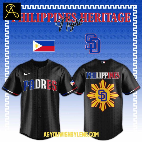 San Diego Padres Filipino Heritage Mabuhay Pacific Legacy 2025 Baseball Jersey