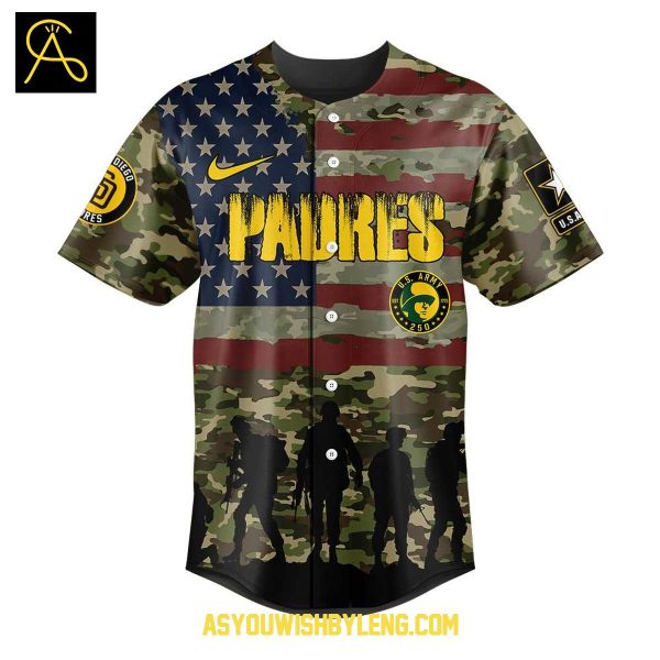 San Diego Padres U.S. Army 250th Birthday Celebration 2025 Baseball Jersey