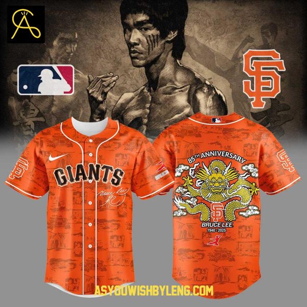 San Francisco Giants Bruce Lee 85th Anniversary 1940-2025 Baseball Jersey