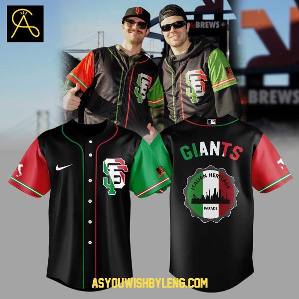 San Francisco Giants Italian Heritage Night 2025 Memories Baseball Jersey
