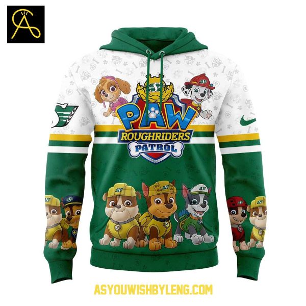 Saskatchewan Roughriders With Paw Patrol 2025 Hoodie T-Shirt