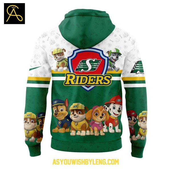 Saskatchewan Roughriders With Paw Patrol 2025 Hoodie T-Shirt