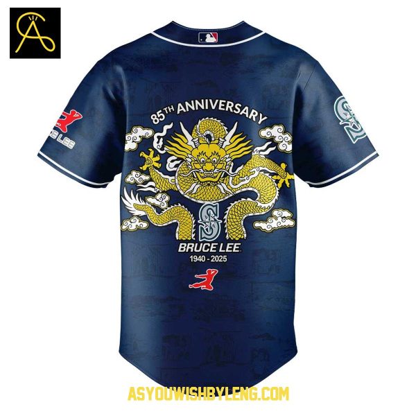 Seattle Mariners Bruce Lee 85th Anniversary 1940-2025 Baseball Jersey