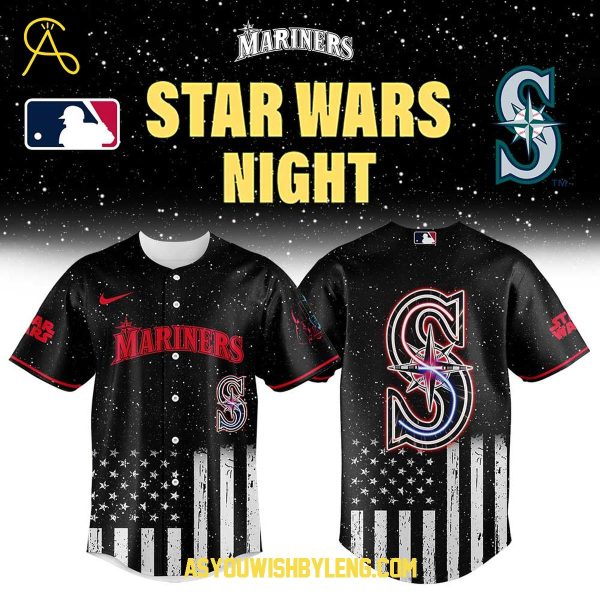 Seattle Mariners Celebrating Star War Night Veteran 2025 Baseball Jersey