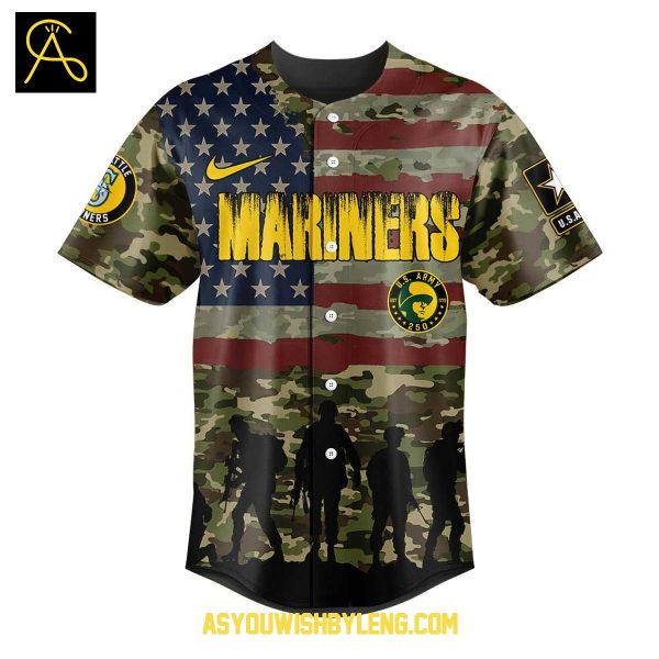Seattle Mariners U.S. Army 250th Birthday Celebration 2025 Baseball Jersey