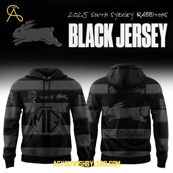 South Sydney Rabbitohs Back In Black 2025 Champions Hoodie T-Shirt