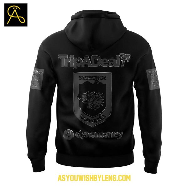 St. George Illawarra Back In Black 2025 Celebrating Hoodie T-Shirt