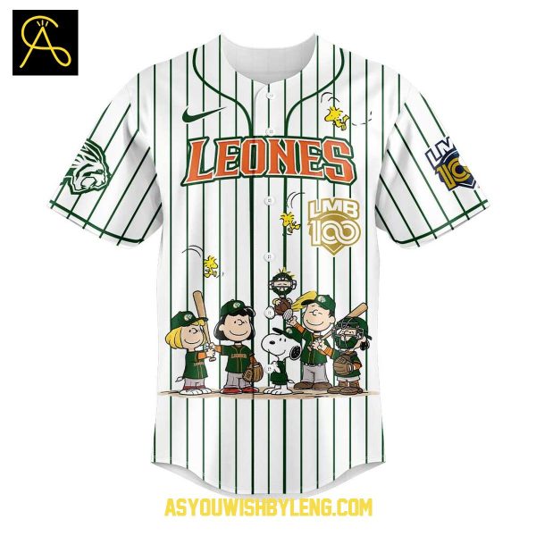 Sultanes de Monterrey Snoopy Peanuts 100 Years Of History 2025 Baseball Jersey