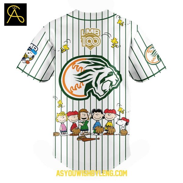 Sultanes de Monterrey Snoopy Peanuts 100 Years Of History 2025 Baseball Jersey
