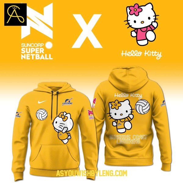Sunshine Coast Lightning Hello Kitty Sweet On Court 2025 Hoodie T-Shirt