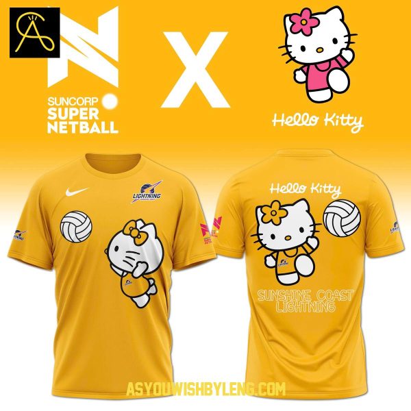 Sunshine Coast Lightning Hello Kitty Sweet On Court 2025 Hoodie T-Shirt