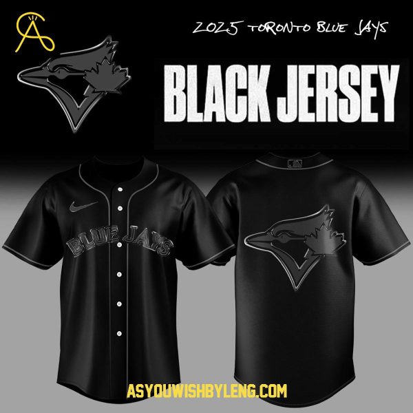Toronto Blue Jays Team Back In Black 2025 Personalized Baseball Jersey