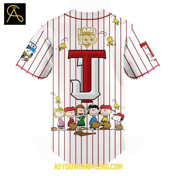 Toros de Tijuana Snoopy Peanuts 100 Years Of History 2025 Baseball Jersey