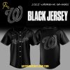 Washington Nationals Team Back In Black 2025 Personalized Baseball Jersey